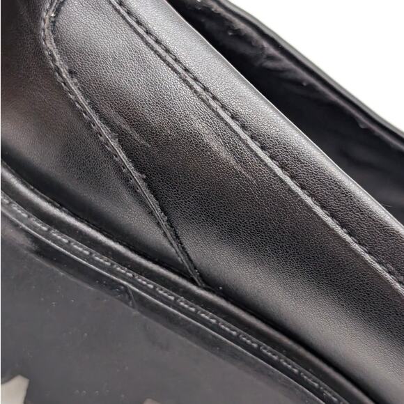 Aldo Oneameth Platform Lug Sole Loafers Women's Round Toe Black Size US8.5 EU39 - Picture 11 of 16